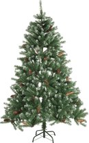 Christmas Gifts Kunstkerstboom  - Spar met Dennenappels - Kerstdecoratie voor Binnen - 1024 Toppen - 210 cm - Groen