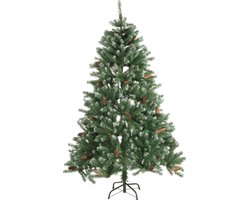Christmas Gifts Kunstkerstboom 210 CM - Kerstboom met Sneeuw, Dennenappels en Besjes - Kunstboom