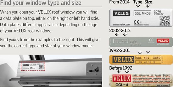 Store auvent VELUX - Noir - Manuelle - MHL C00 5060