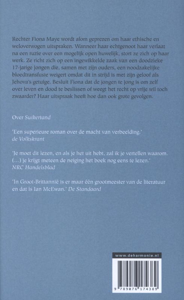 De kinderwet - back cover