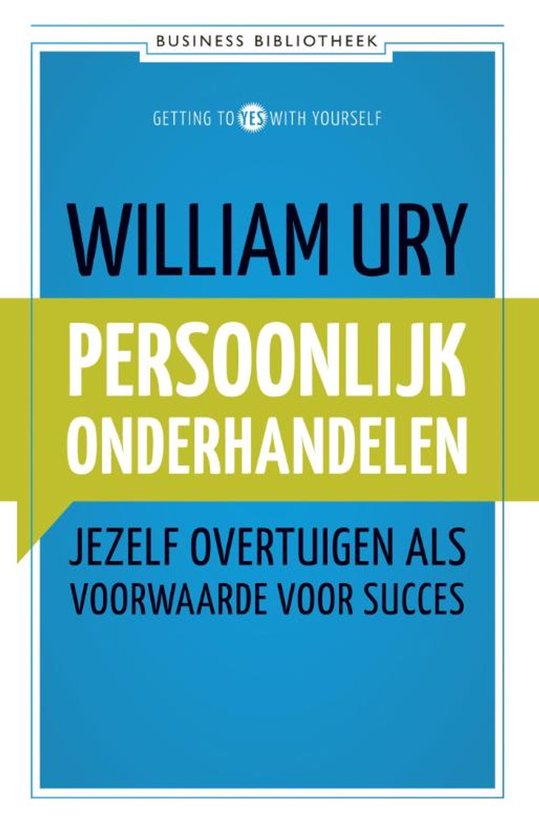 Business bibliotheek  -   Persoonlijk onderhandelen - cover