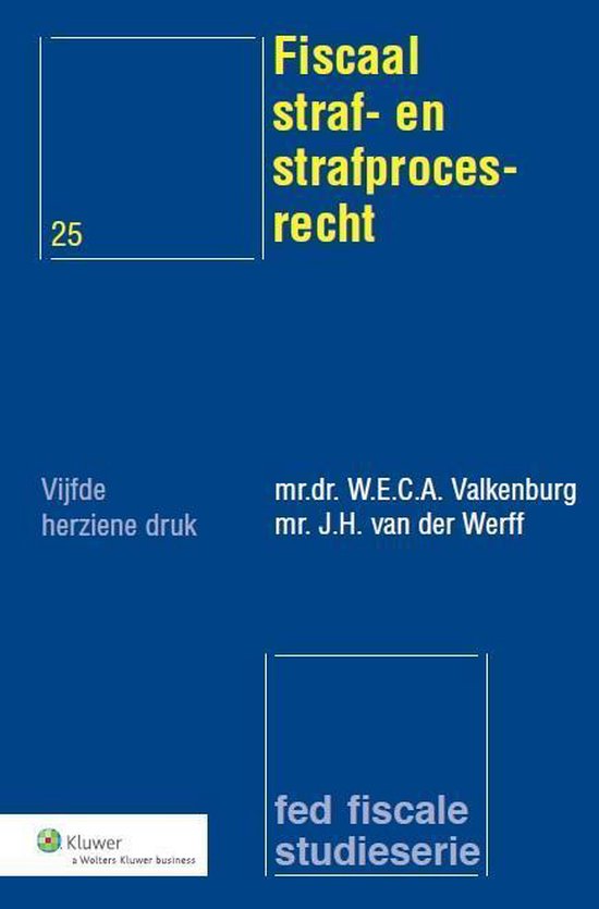 Fed fiscale studieserie 025 -   Fiscaal straf- en strafproce ... - cover