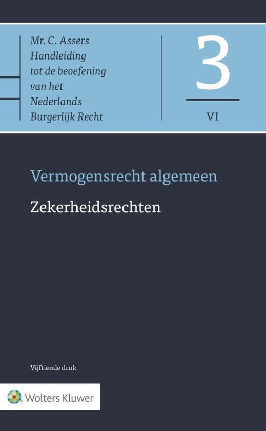 Asser-serie 3VI -   Zekerheidsrechten - cover