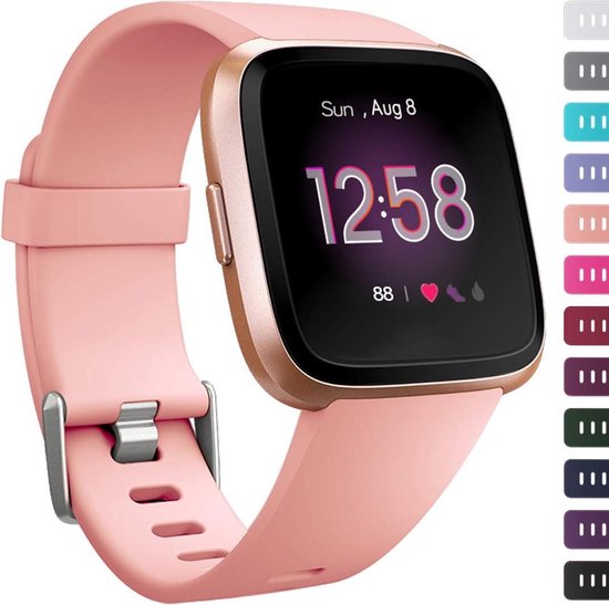 123watches sport band roze ML Geschikt voor Fitbit Versa