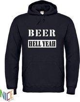 Hoodie zwart Beer Hell Yeah maat XXL