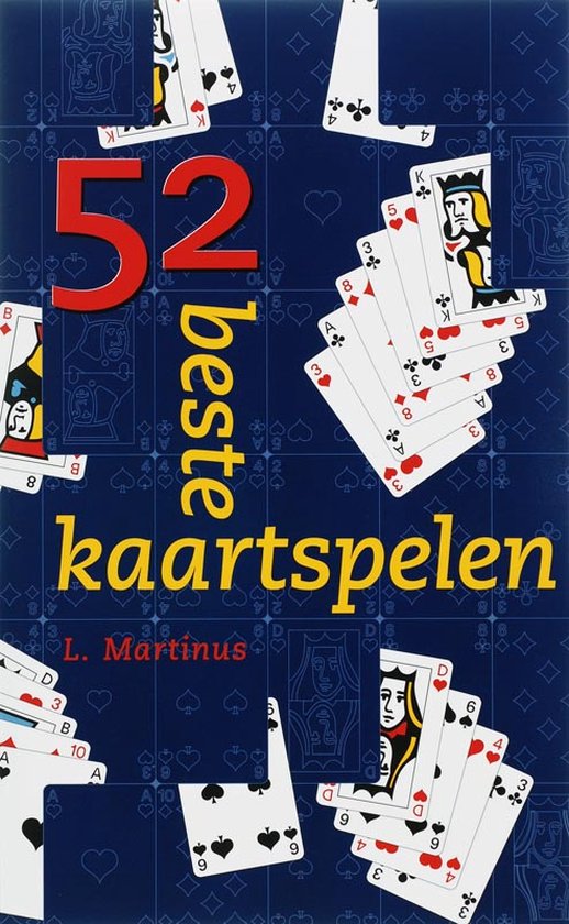 Cover van het boek '52 beste kaartspelen' van Leo Martinus