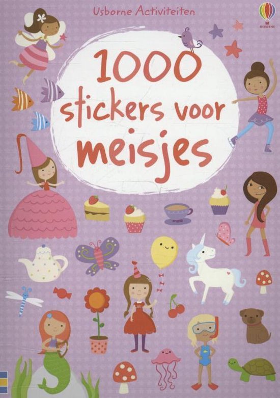 Cover van het boek '1000 STICKERS VOOR MEISJES' van Fiona Watt