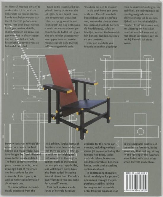 Rietveld meubels om zelf te maken = How to construct Rietveld furniture - Peter Drijver