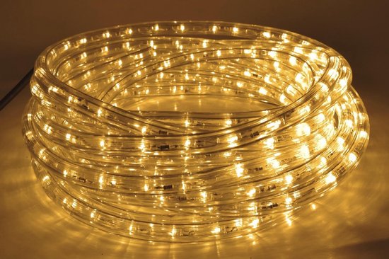 instant Dronken worden worst LED Lichtslang 15 meter | Warm wit | 36 leds per meter - Lichtsnoer voor  buiten | 2200K | bol.com