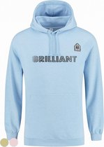 Logo Sweatshirt met capuchon, Blauw (M)