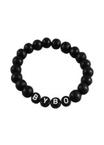 STUDIO BY BO® Armband Zoë Zwart 12-13cm | Kinderarmbandje | Handgemaakt | Vriendschapsarmbandje