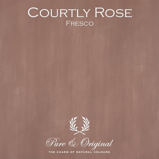Foto: Pure original fresco kalkverf courtly rose 2 5 l