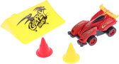 Toi-toys Raceauto Met Schans 8 Cm Rood