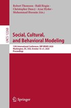 Lecture Notes in Computer Science 12268 - Social, Cultural, and Behavioral Modeling