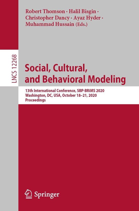 Springer Nature Proceedings Computer Science - Social, Cultu ... - cover