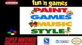 Fun'n games Paint Games Music Style-Standaard (SNES) Gebruikt