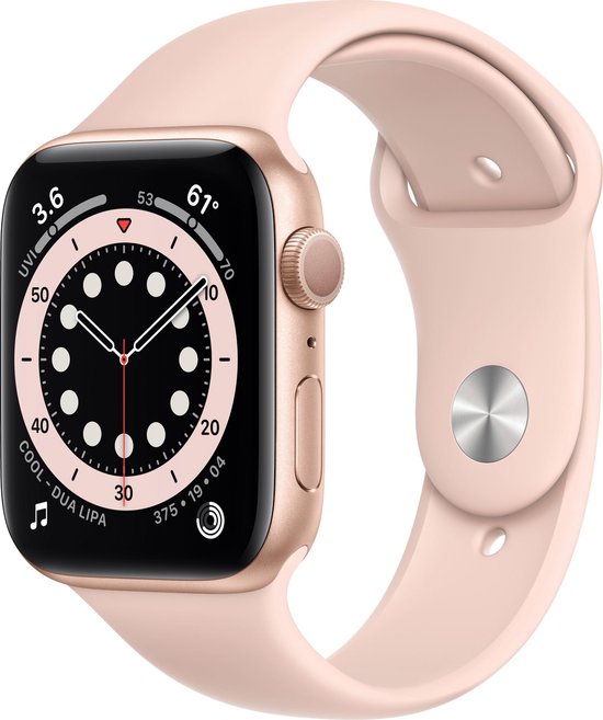 Apple Watch Series 6 - Smartwatch dames - 40 mm - Roségoud - Apple