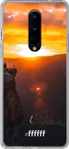 OnePlus 8 Hoesje Transparant TPU Case - Rock Formation Sunset #ffffff