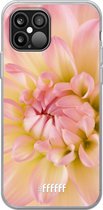 iPhone 12 Pro Max Hoesje Transparant TPU Case - Pink Petals #ffffff