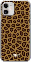 iPhone 12 Mini Hoesje Transparant TPU Case - Leopard Print #ffffff