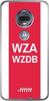 Motorola Moto G7 Hoesje Transparant TPU Case - AFC Ajax - WZAWZDB #ffffff