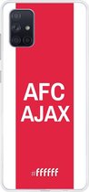 Samsung Galaxy A71 Hoesje Transparant TPU Case - AFC Ajax - met opdruk #ffffff