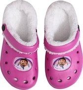 Universal Clog Met Bont Minions Pvc/bont Roze/wit Maat 34-35