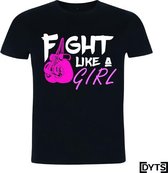 T-shirt | Boxing | Fight Like A Girl | Dames - XXL