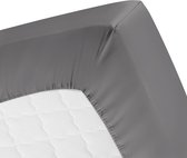 Cillows Premium Hoeslaken - Hoeslaken 140x200 t/m 160x220 cm - 100% katoen  – Donker Grijs