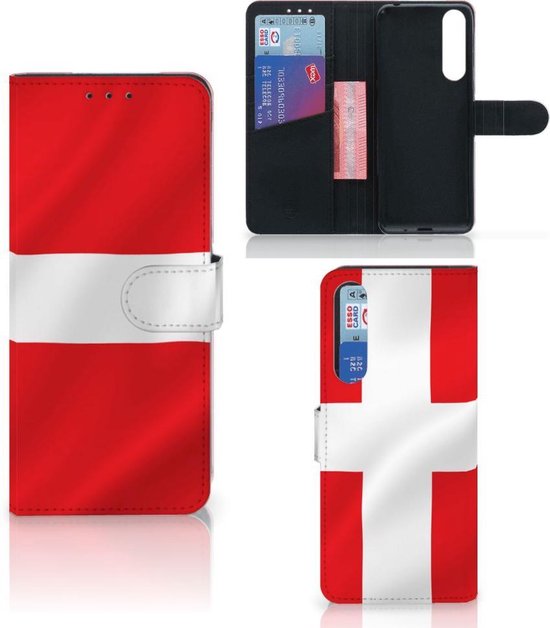 Coque Téléphone Sony Xperia 1 II Magnétique Etui Housse pour Drapeau Danois