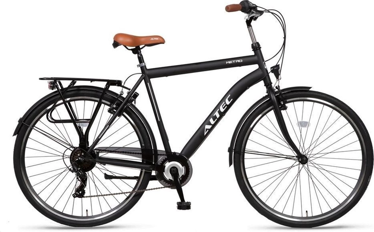 beschaving Antecedent Beer Altec Metro Herenfiets 28 inch 56 cm Zwart 7v | bol.com