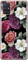 Samsung Galaxy A51 hoesje siliconen - Flowers - Soft Case Telefoonhoesje - Bloemen - Multi