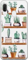 Samsung Galaxy A20e hoesje siliconen - Cactus - Soft Case Telefoonhoesje - Planten - Groen