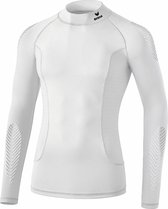 Erima Elemental Longsleeve met kraag - Thermoshirt  - wit - 152