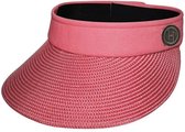 Morgan Visor Golf Zonneklep Dames - Oprolbaar - Klittenband - Maat: 58cm - Kleur: Roze