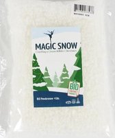 2x Zakjes milieubewust brandvertragend kunstsneeuw grof 1 liter - Milieubewust decoratie sneeuw - fijne poeder sneeuw