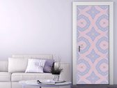 Sticky Decoration - Luxe Deursticker Mozaiek paars-roze - op maat voor jouw deur