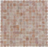 1,04m² - Mozaiek Tegels - Amsterdam Vierkant Roos 2x2