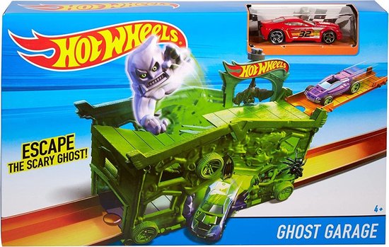 vasteland Inhalen dorp Hot Wheels Ghost Garage Racebaan - Hot wheels Autootjes Baan | bol.com