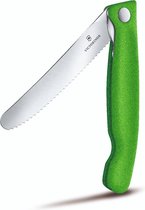 Couteau à Tomate Pliable Victorinox Swiss Classic - 11cm - Cartel - Vert