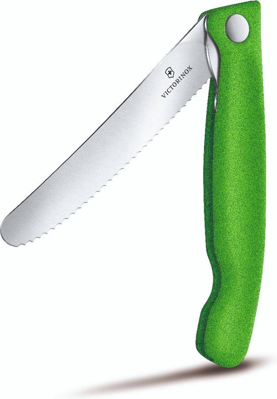 Victorinox Swiss Classic tomatenmes inklapbaar - 11cm - kartel - groen