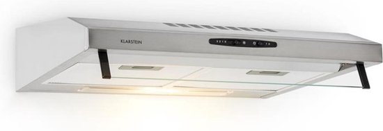 UW60SF afzuigkap edelstaal 60cm luchtafvoer onderbouw 190m³/u