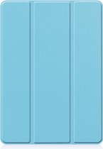 Shop4 - iPad 10.2 (2020) Hoes - Smart Book Case met Pencilhouder Licht Blauw