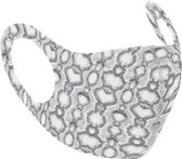 Zac's Alter Ego Masker Snake Skin Mondkapje Zwart/Wit