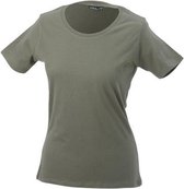 James and Nicholson Dames/dames Basic T-Shirt (Olijf)