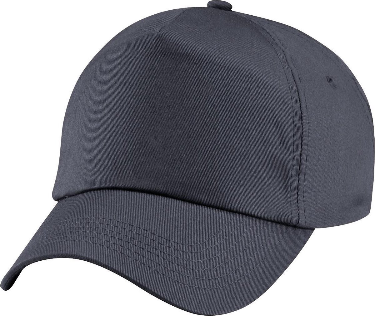 Beechfield Unisex Plain Original 5 Panel Baseball Cap (Pakket van 2) (Grafietgrijs)