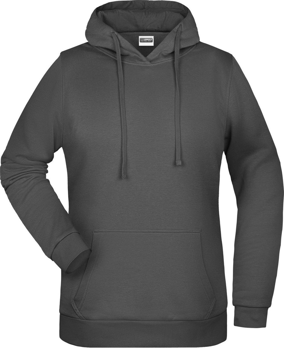 James And Nicholson Vrouwen/dames Basic Hoodie (Grafiet)