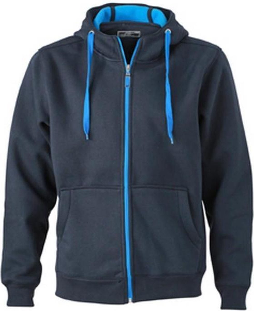 James and Nicholson Heren Dubbelgewichtjasje Marine/aqua