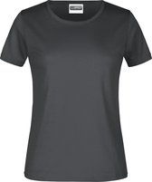 James And Nicholson Dames/dames Ronde Hals Basic T-Shirt (Grafiet)