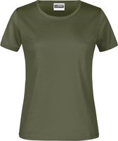 James And Nicholson Dames/dames Basic T-Shirt (Olijf)